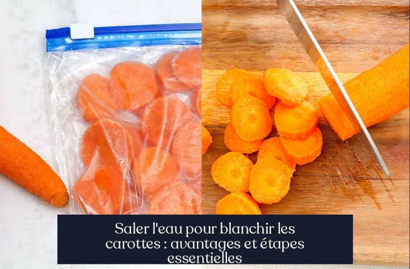 Saler l'eau pour blanchir les carottes : avantages et étapes essentielles
