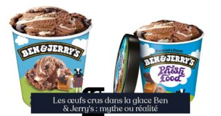 Les œufs crus dans la glace Ben & Jerry's : mythe ou réalité