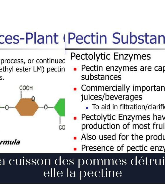 La cuisson des pommes détruit-elle la pectine