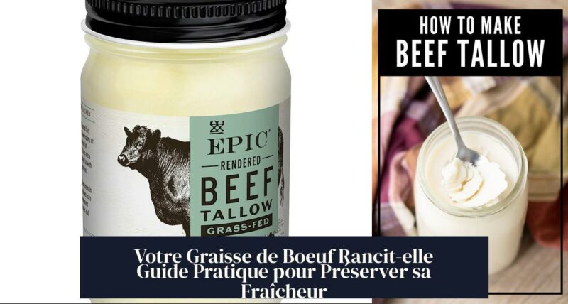 Votre Graisse de Boeuf Rancit-elle Guide Pratique pour Préserver sa Fraîcheur