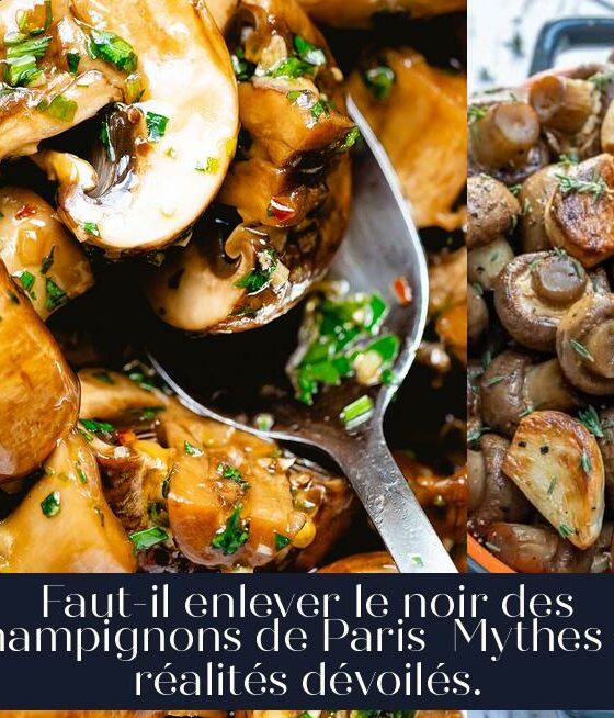 Faut-il enlever le noir des champignons de Paris Mythes et réalités dévoilés.