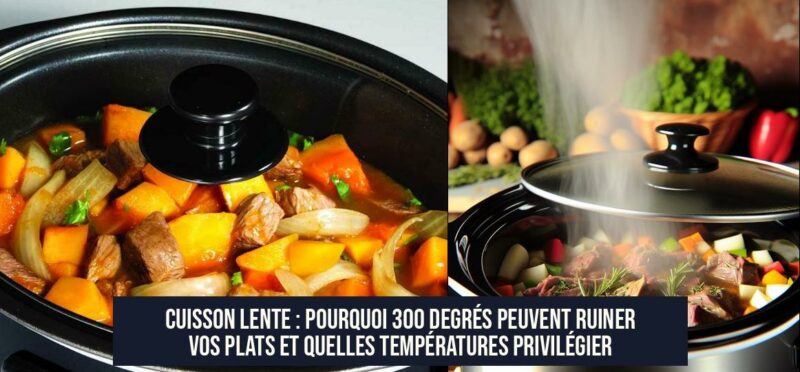 Cuisson lente : Pourquoi 300 degrés peuvent ruiner vos plats et quelles températures privilégier