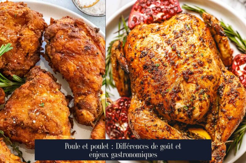 Poule et poulet : Différences de goût et enjeux gastronomiques