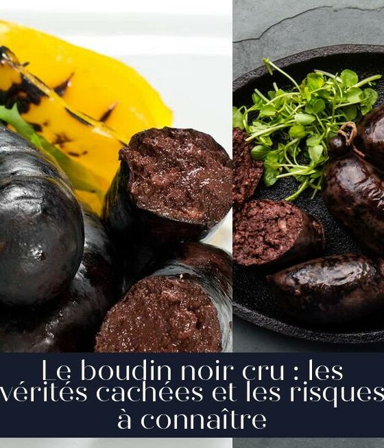 Le boudin noir cru : les vérités cachées et les risques à connaître