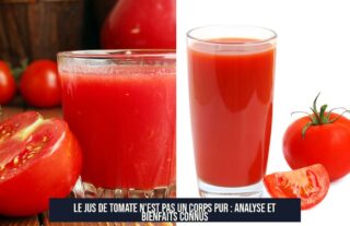 Le jus de tomate n'est pas un corps pur : Analyse et bienfaits connus