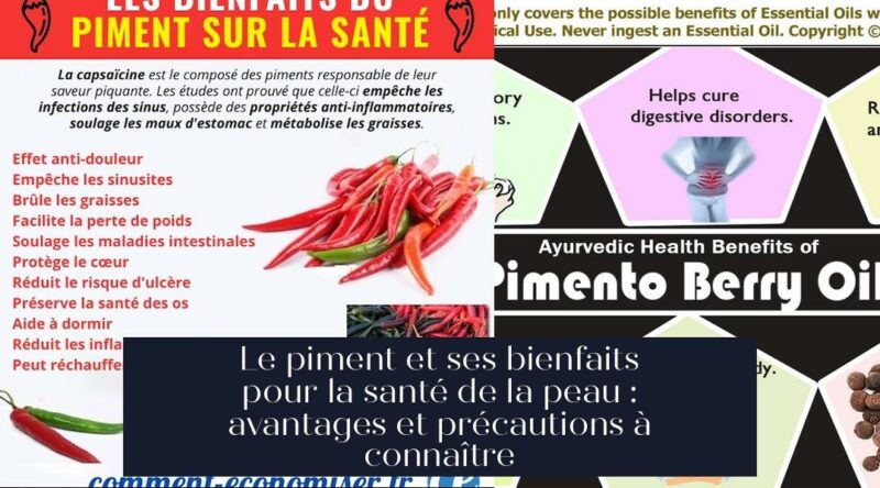 Le piment et ses bienfaits pour la santé de la peau : avantages et précautions à connaître