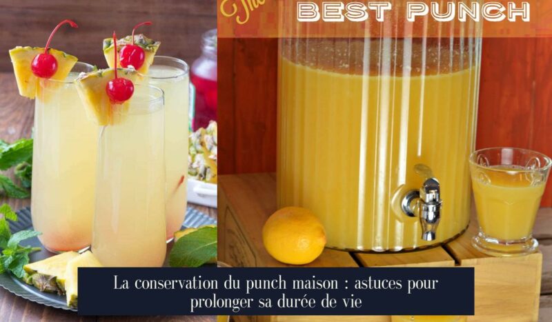 La conservation du punch maison : astuces pour prolonger sa durée de vie