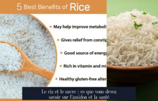 Le riz et le sucre : ce que vous devez savoir sur l'amidon et la santé