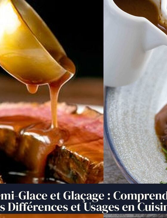 Demi-Glace et Glaçage : Comprendre les Différences et Usages en Cuisine