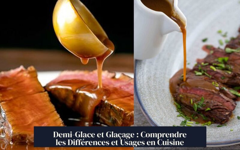 Demi-Glace et Glaçage : Comprendre les Différences et Usages en Cuisine