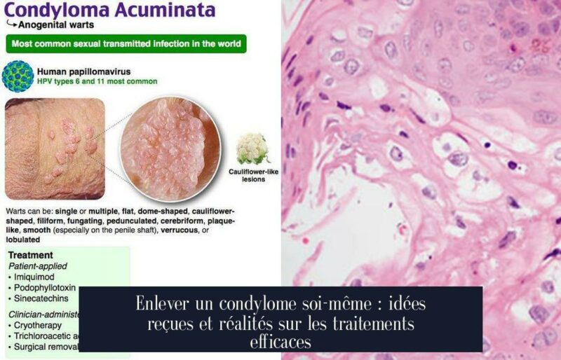 Enlever un condylome soi-même : idées reçues et réalités sur les traitements efficaces
