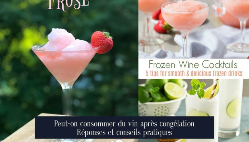 Peut-on consommer du vin après congélation Réponses et conseils pratiques