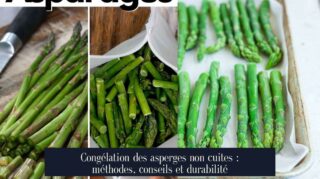 Congélation des asperges non cuites : méthodes, conseils et durabilité