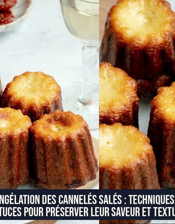 Congélation des Cannelés Salés : Techniques et Astuces pour Préserver leur Saveur et Texture