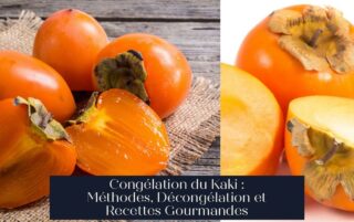 Congélation du Kaki : Méthodes, Décongélation et Recettes Gourmandes