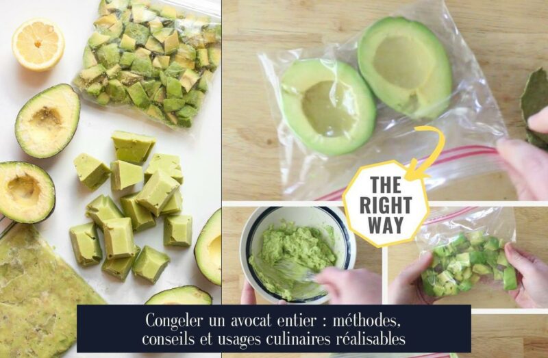 Congeler un avocat entier : méthodes, conseils et usages culinaires réalisables