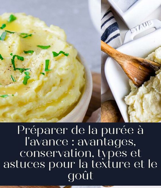 Préparer de la purée à l'avance : avantages, conservation, types et astuces pour la texture et le goût