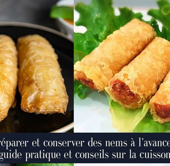 Préparer et conserver des nems à l'avance : guide pratique et conseils sur la cuisson