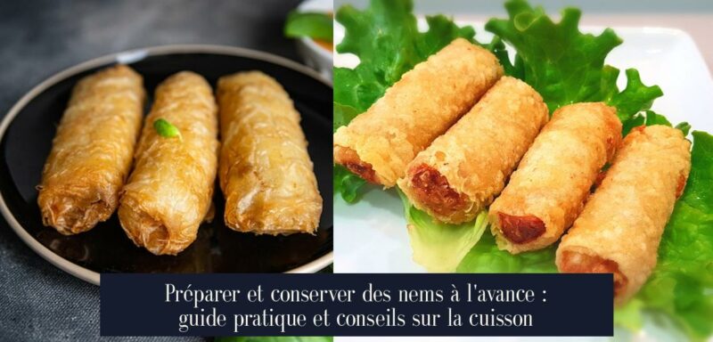 Préparer et conserver des nems à l'avance : guide pratique et conseils sur la cuisson