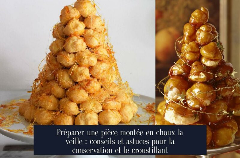 Préparer une pièce montée en choux la veille : conseils et astuces pour la conservation et le croustillant
