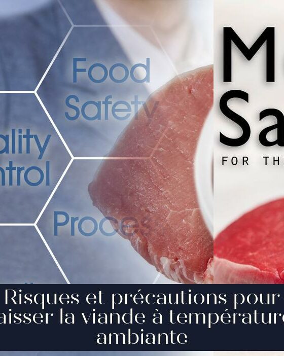 Risques et précautions pour laisser la viande à température ambiante