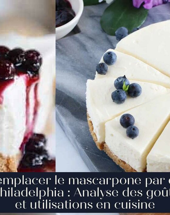 Remplacer le mascarpone par du Philadelphia : Analyse des goûts et utilisations en cuisine