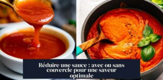 Réduire une sauce : avec ou sans couvercle pour une saveur optimale
