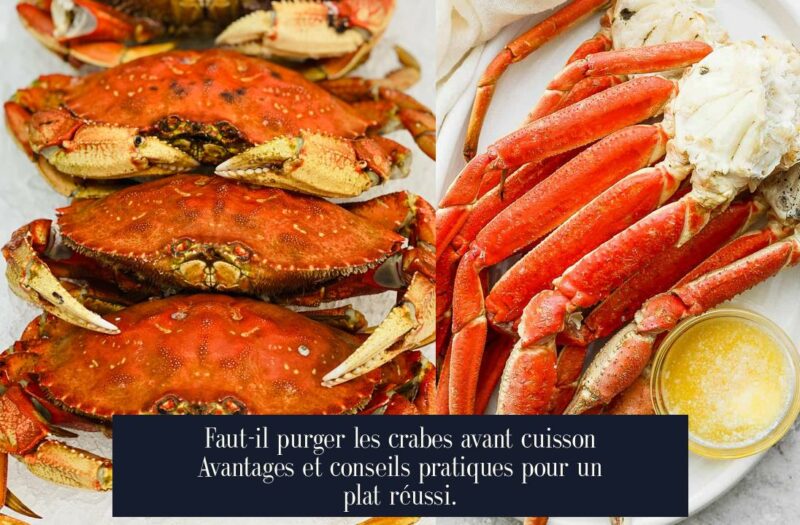 Faut-il purger les crabes avant cuisson Avantages et conseils pratiques pour un plat réussi.