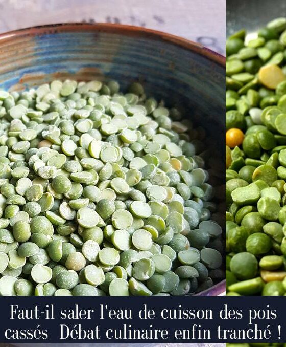 Faut-il saler l'eau de cuisson des pois cassés Débat culinaire enfin tranché !