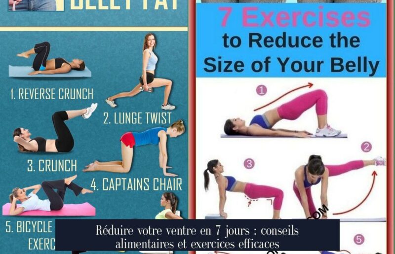 Réduire votre ventre en 7 jours : conseils alimentaires et exercices efficaces