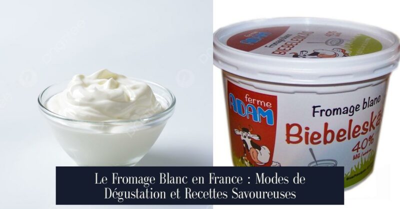 Le Fromage Blanc en France : Modes de Dégustation et Recettes Savoureuses
