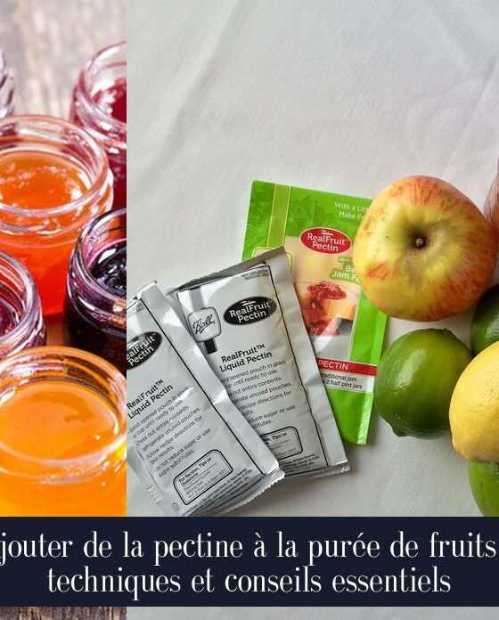 Ajouter de la pectine à la purée de fruits : techniques et conseils essentiels