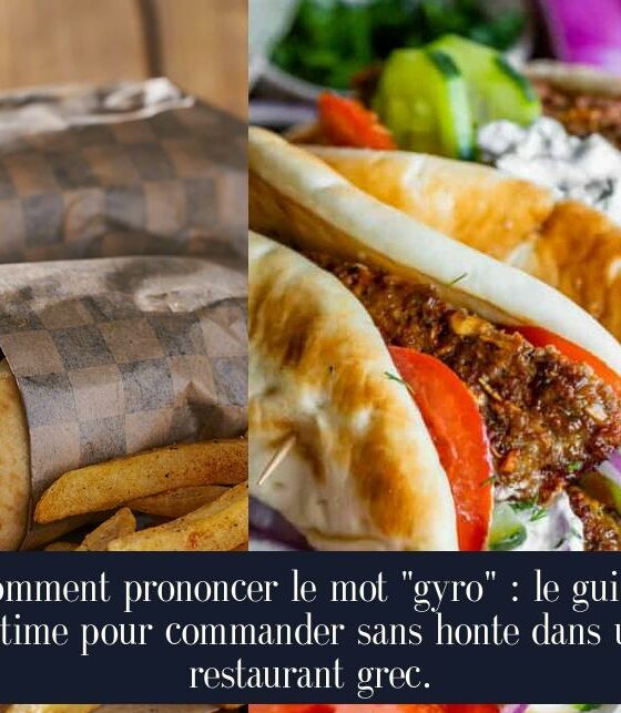 Comment prononcer le mot "gyro" : le guide ultime pour commander sans honte dans un restaurant grec.