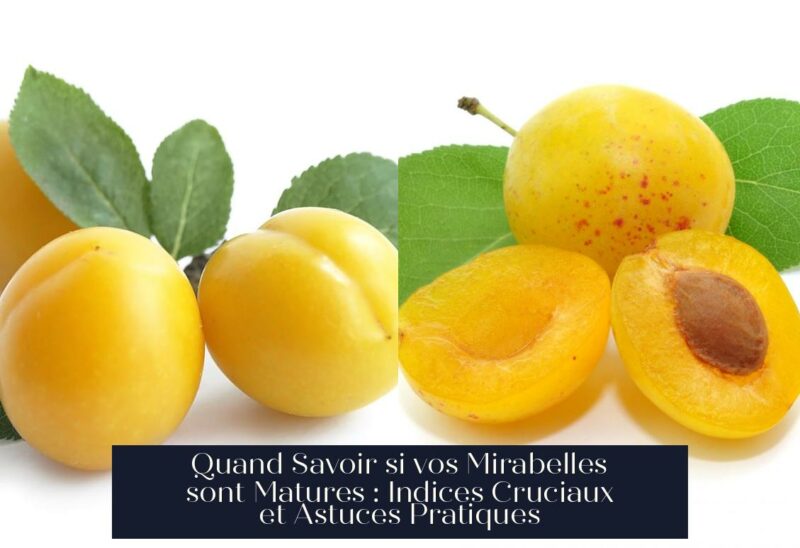 Quand Savoir si vos Mirabelles sont Matures : Indices Cruciaux et Astuces Pratiques