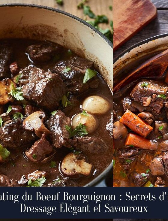 Plating du Boeuf Bourguignon : Secrets d'un Dressage Élégant et Savoureux