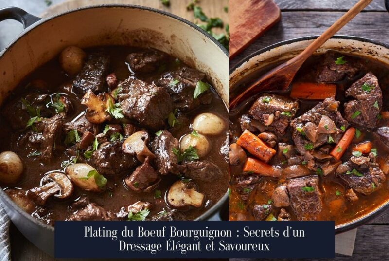 Plating du Boeuf Bourguignon : Secrets d'un Dressage Élégant et Savoureux