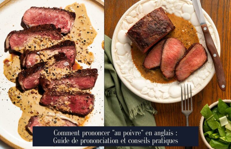 Comment prononcer "au poivre" en anglais : Guide de prononciation et conseils pratiques