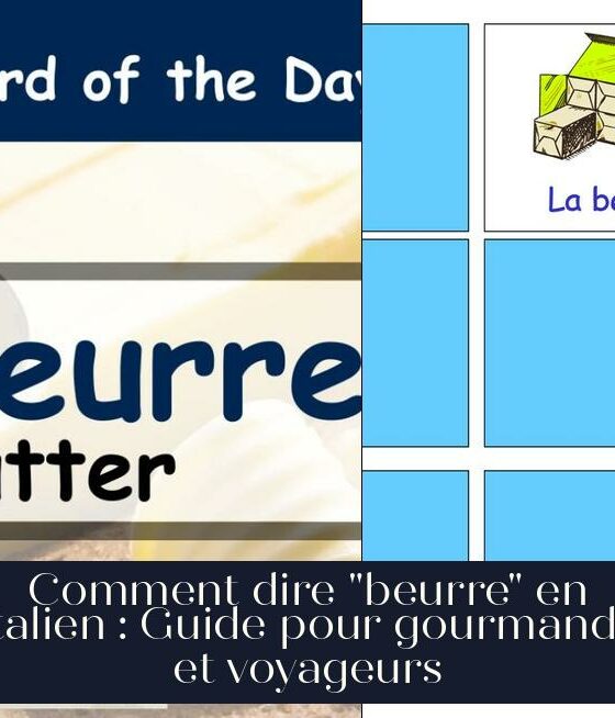 Comment dire "beurre" en italien : Guide pour gourmands et voyageurs