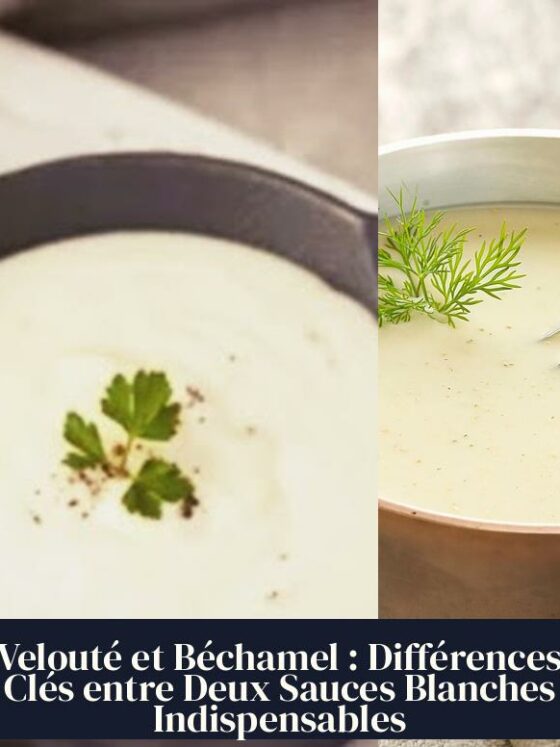 Velouté et Béchamel : Différences Clés entre Deux Sauces Blanches Indispensables