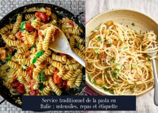 Service traditionnel de la pasta en Italie : ustensiles, repas et étiquette