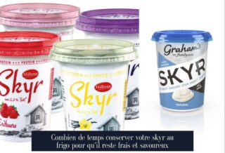 Combien de temps conserver votre skyr au frigo pour qu'il reste frais et savoureux