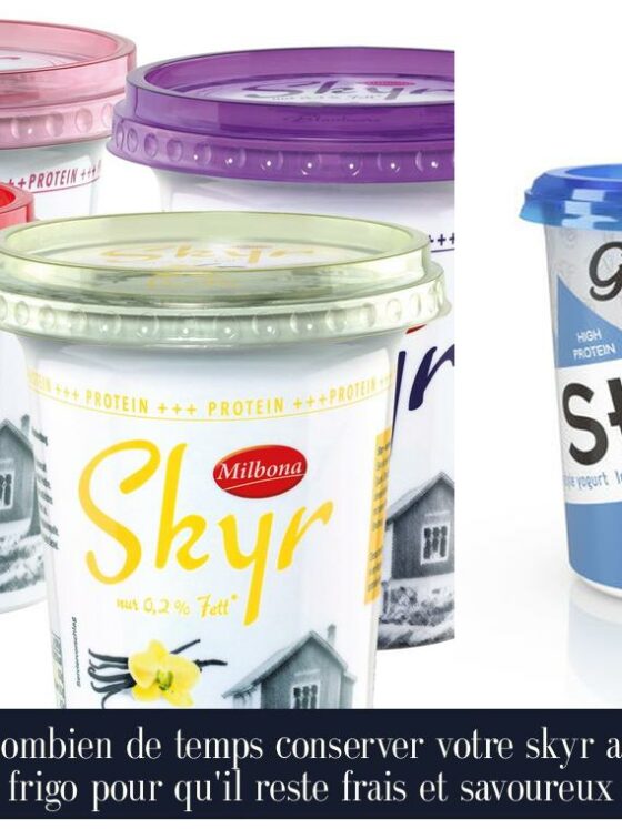 Combien de temps conserver votre skyr au frigo pour qu'il reste frais et savoureux