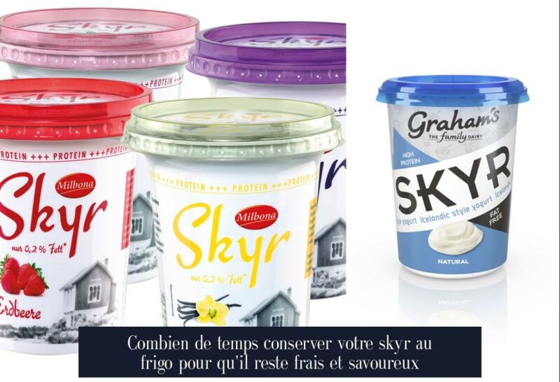 Combien de temps conserver votre skyr au frigo pour qu'il reste frais et savoureux
