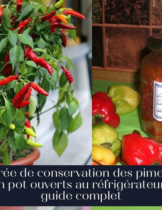 Durée de conservation des piments en pot ouverts au réfrigérateur : guide complet
