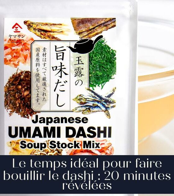 Le temps idéal pour faire bouillir le dashi : 20 minutes révélées