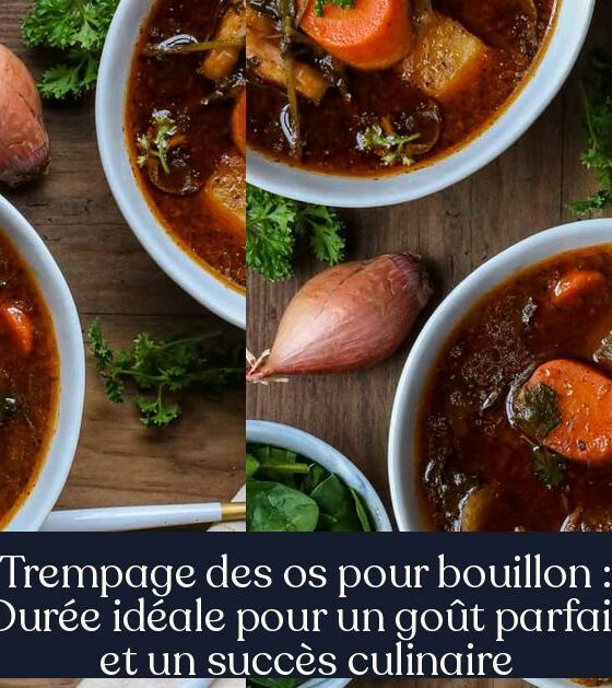 Trempage des os pour bouillon : Durée idéale pour un goût parfait et un succès culinaire