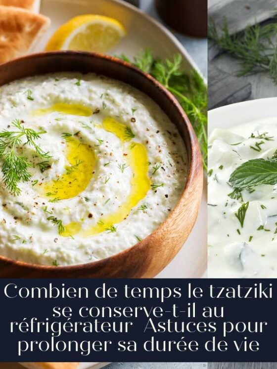 Combien de temps le tzatziki se conserve-t-il au réfrigérateur Astuces pour prolonger sa durée de vie