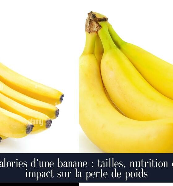 Calories d'une banane : tailles, nutrition et impact sur la perte de poids