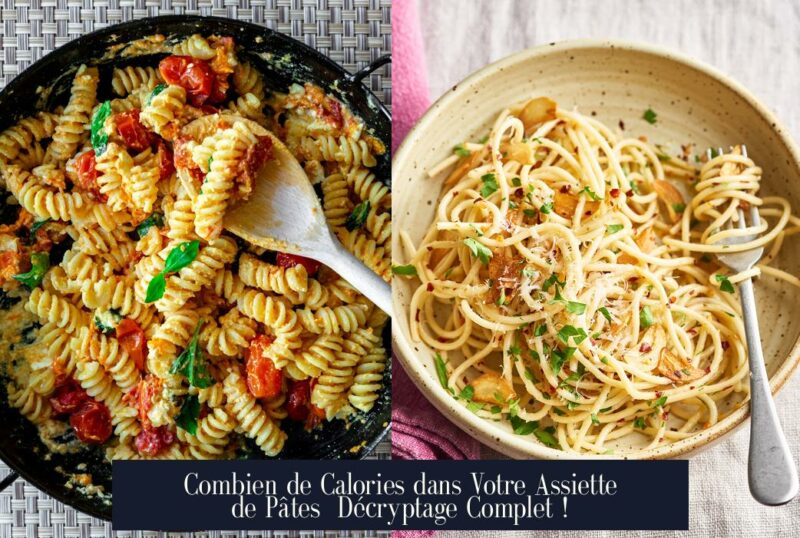 Combien de Calories dans Votre Assiette de Pâtes Décryptage Complet !