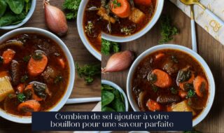 Combien de sel ajouter à votre bouillon pour une saveur parfaite